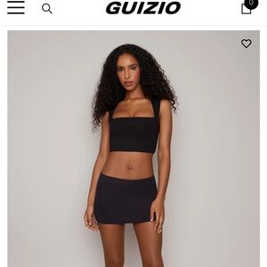 Danielle Guizio micro mini stretch skirt